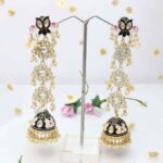 Long Meenakari Jhumka